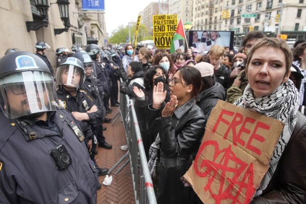 Columbia student arrested for Palestinian protests 